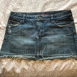American eagle jean skirt 8